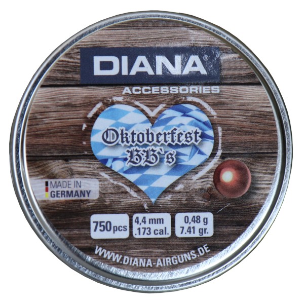 Diana Oktober fixed BB's 4.4 mm round balls in box 750 pieces